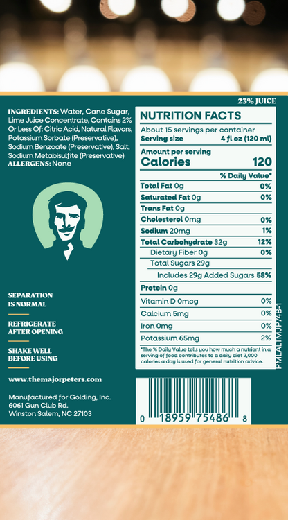 Classic Lime Margarita Mix 1.75L