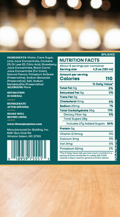 Strawberry Margarita Mix 33.8 oz